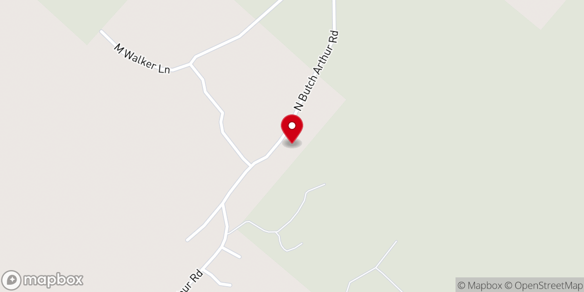 Map showing location of Big Creek Cowboy Church