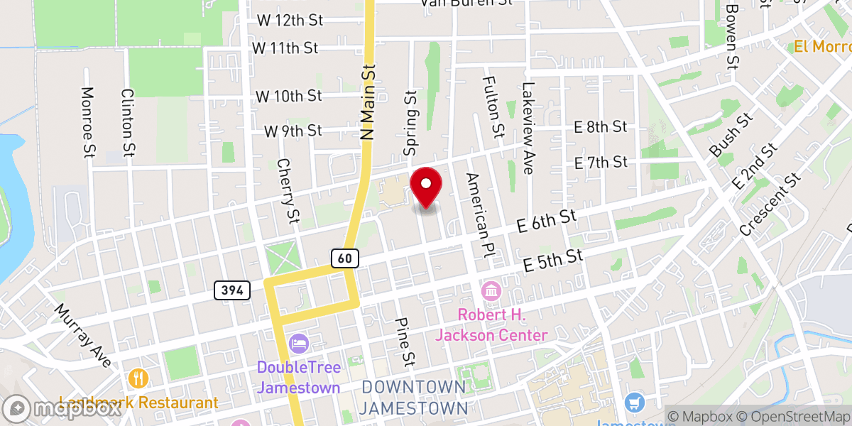 Map showing location of Blackwell Chapel AME Zion Church