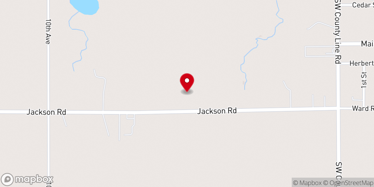 Map showing location of Blanchard Wesleyan Church