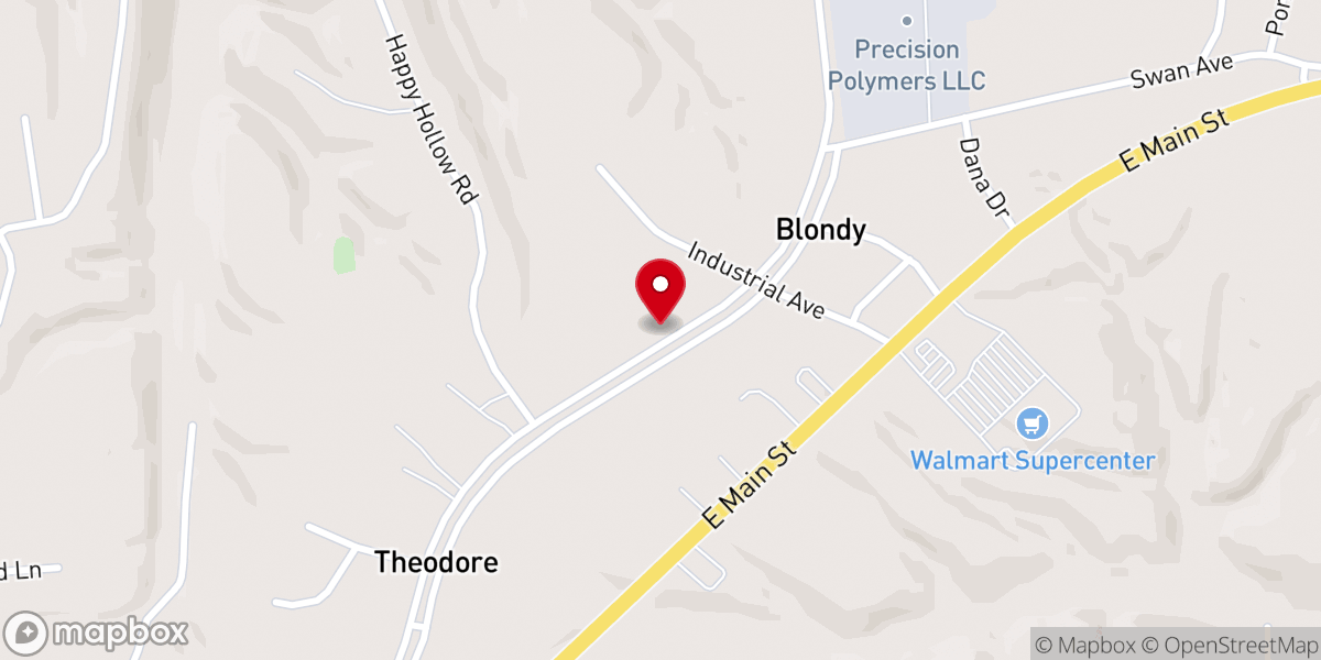 Map showing location of Blondy Church of God