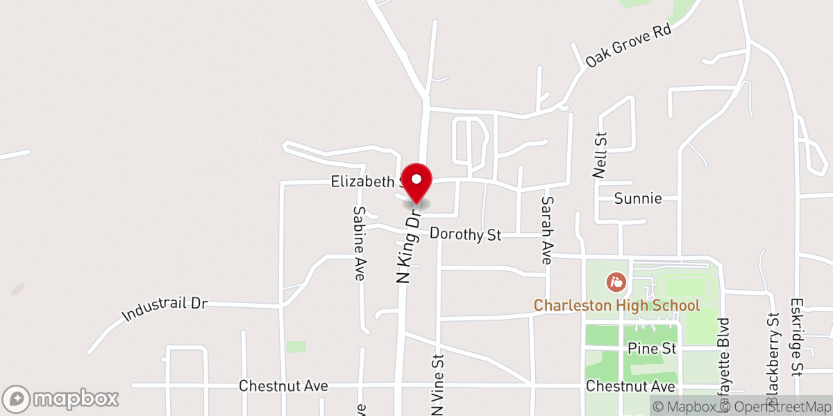 Map showing location of Boclair Drive Church-Christ