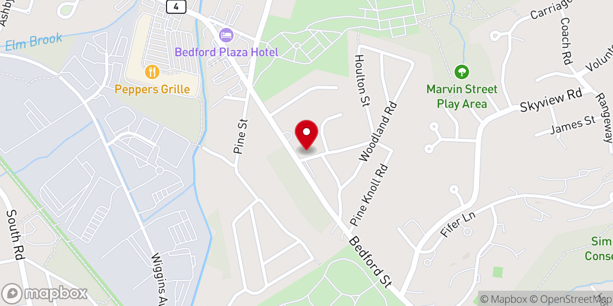 Map showing location of Boston Grace Presbyterian Church