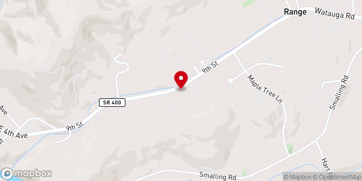 Map showing location of Brick Christian Church