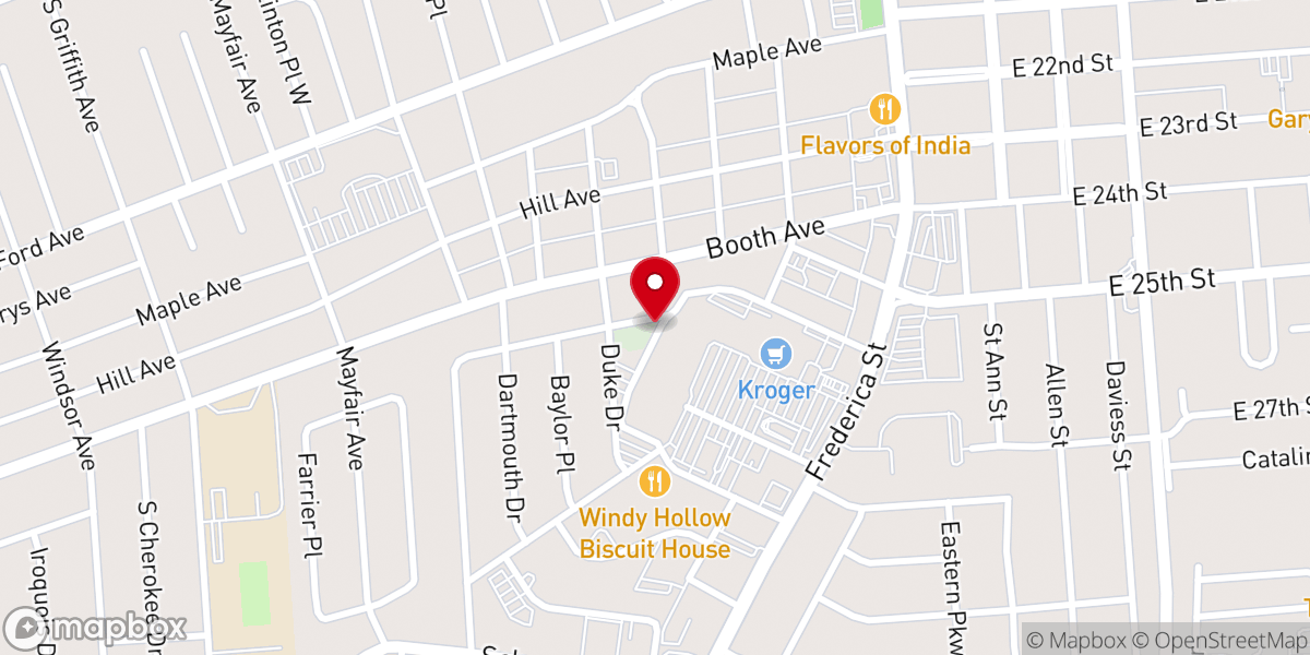 Map showing location of Bridgepointe Church