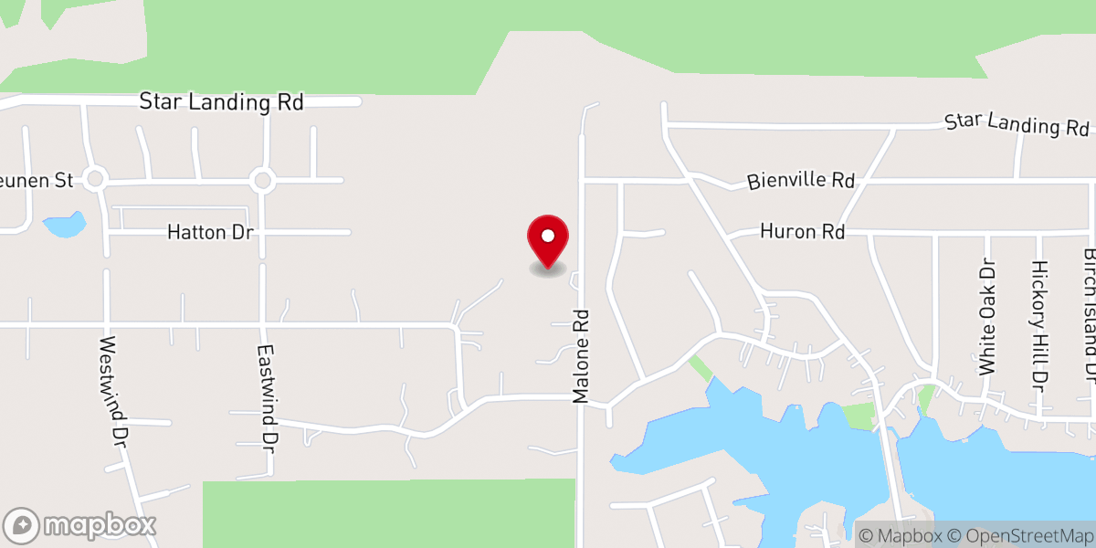 Map showing location of Bridgetown Baptist Church
