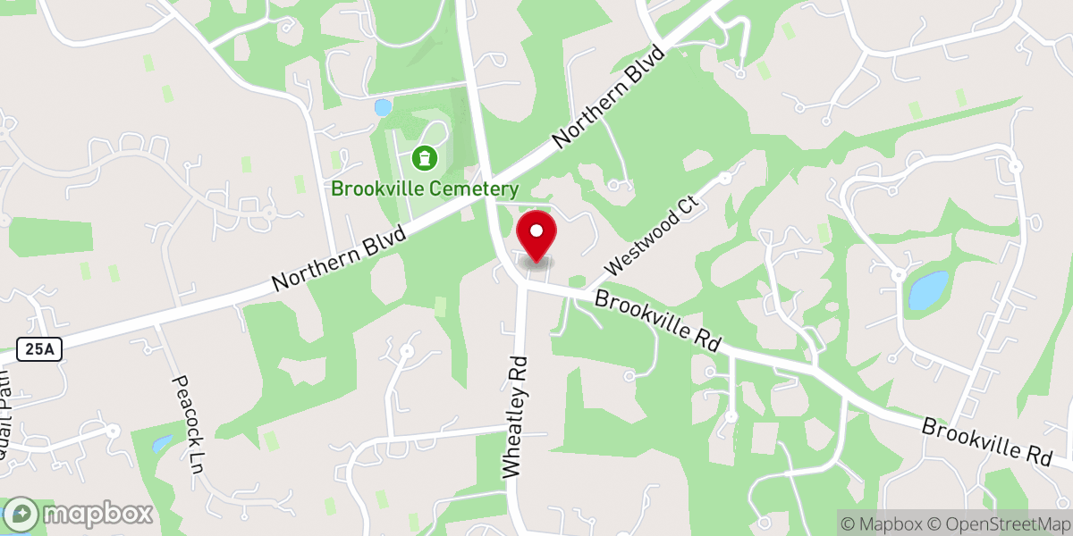 Map showing location of Brookville Reformed Church