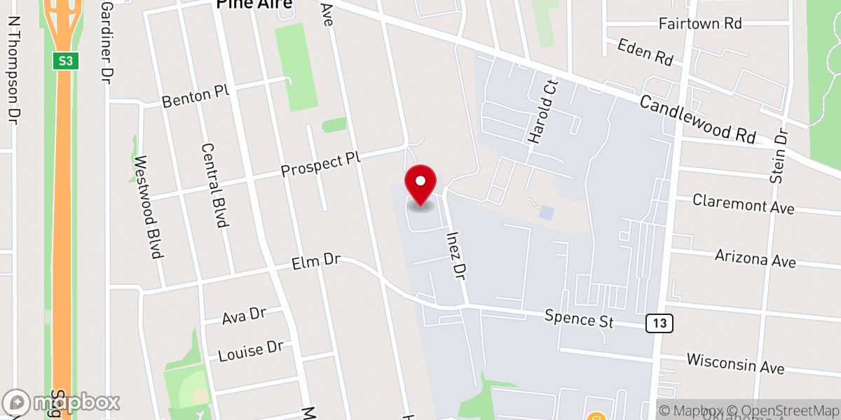 Map showing location of Buenas Noticias Church