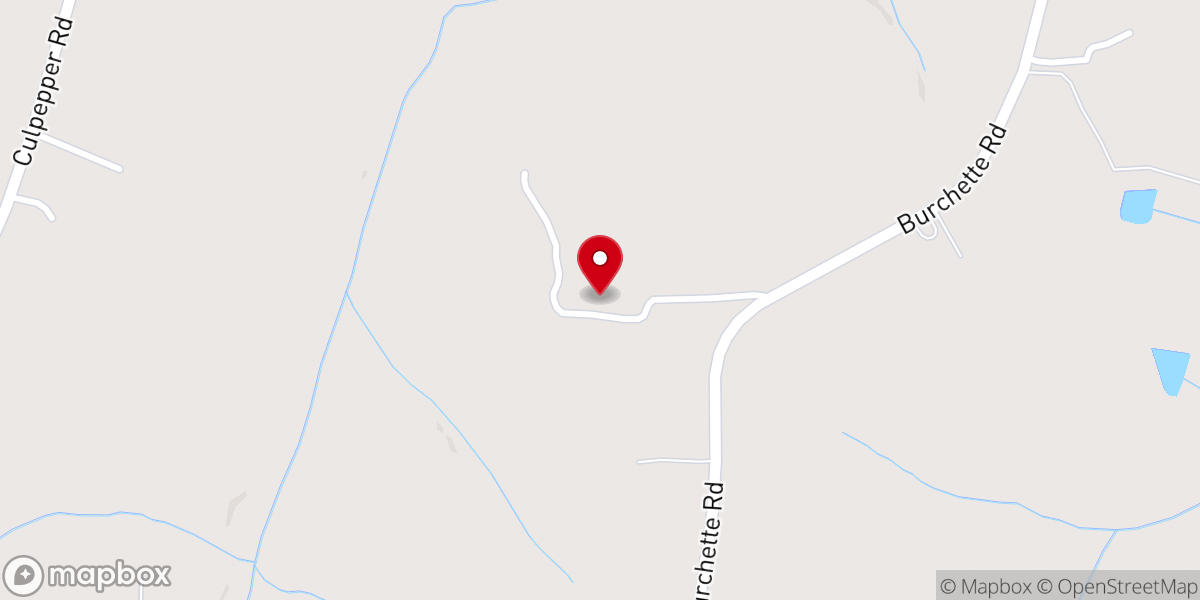 Map showing location of Burchett Chapel