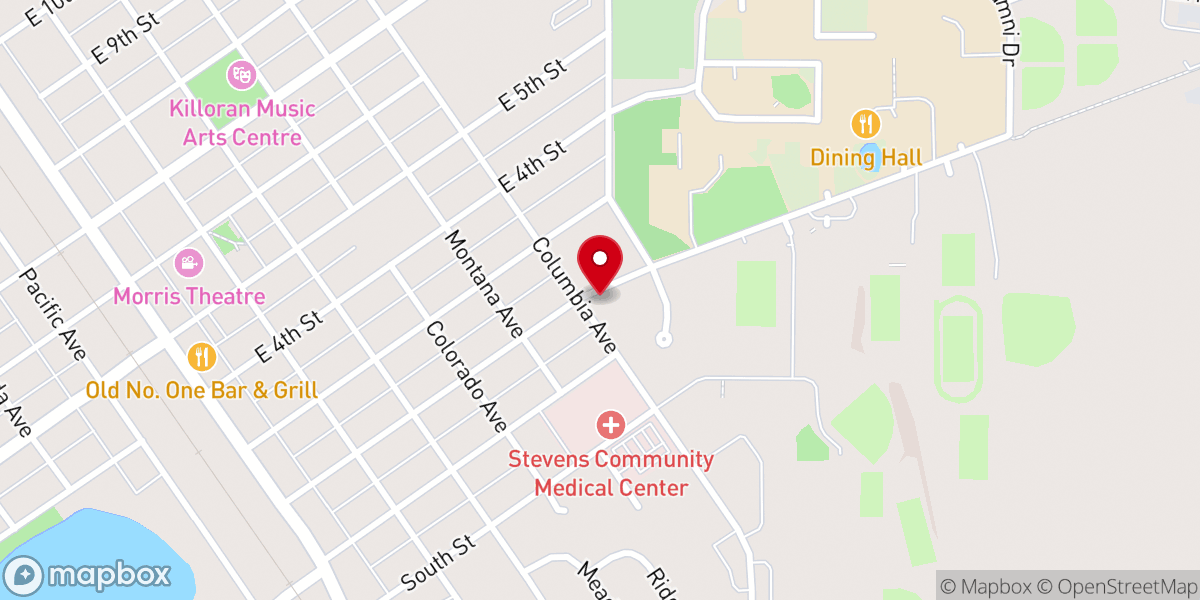 Map showing location of LuMin Campus Ministry (LCM) - Morris