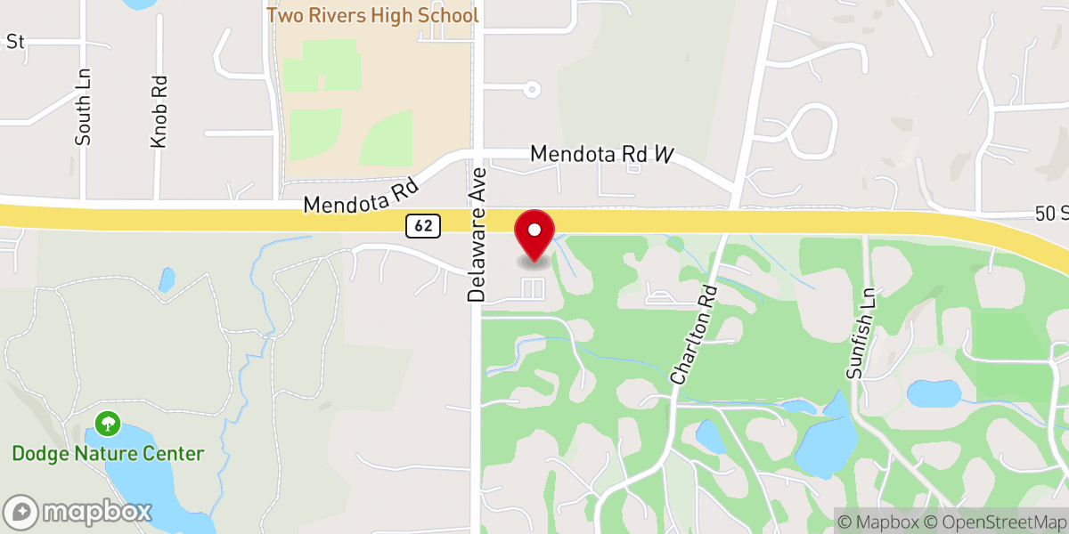 Map showing location of Bethel Baptist Church