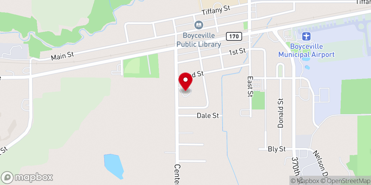 Map showing location of St. Luke Catholic Church