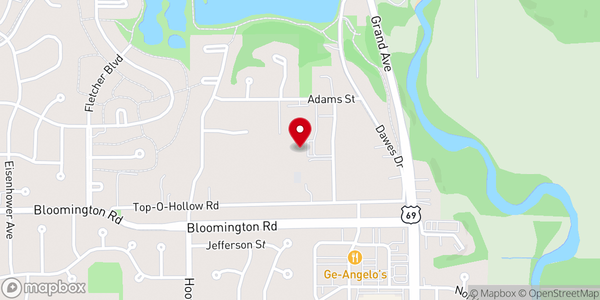Map showing location of Ames Jewish Congregation