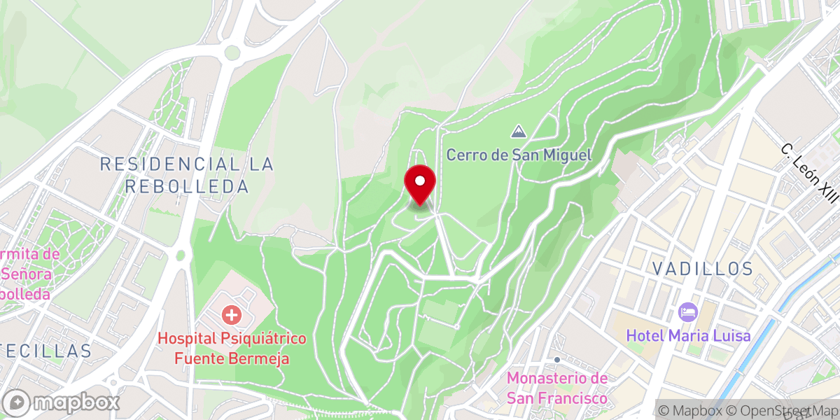 Map showing location of Centro de Biodiversidad de Burgos