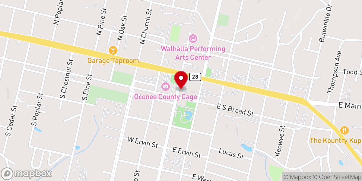Map showing location of Iglesia fuente de vida