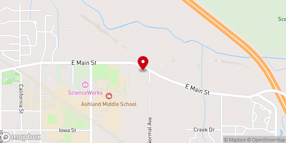Map showing location of Temple Emek Shalom