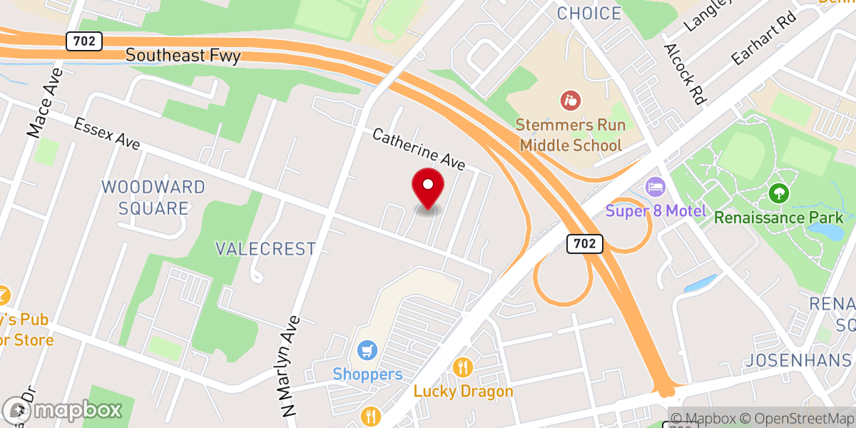 Map showing location of Boulevard Christian Church