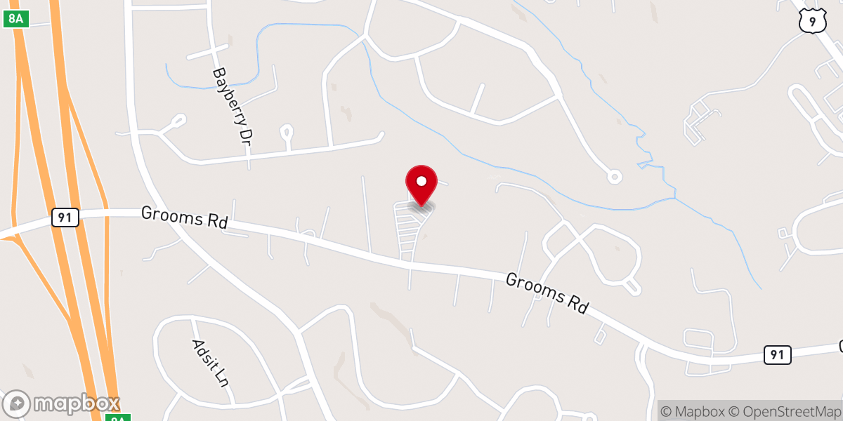 Map showing location of Harvest Church
