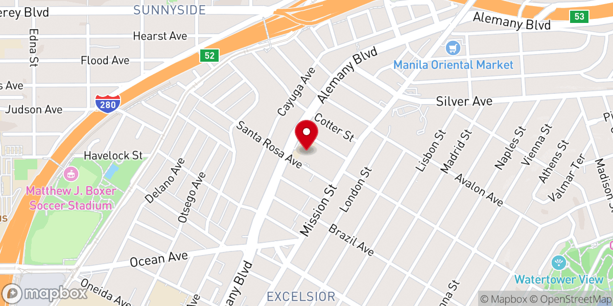 Map showing location of Corpus Christi Church