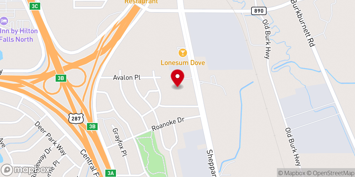 Map showing location of Shiloh Baptist Church