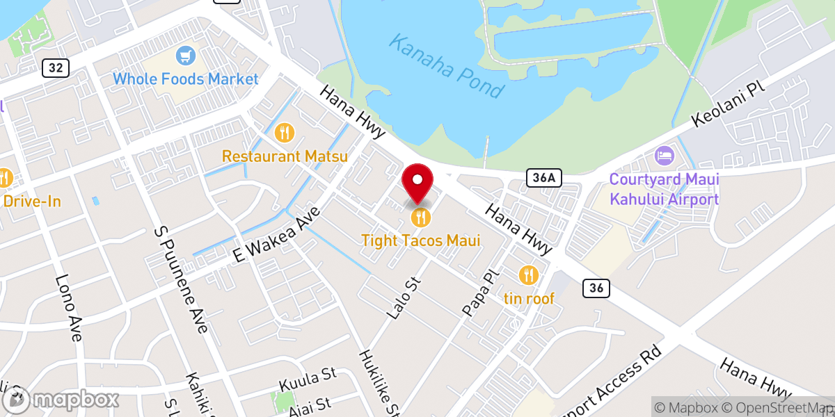 Map showing location of Ke Aha Vineyard Christian Fellowship