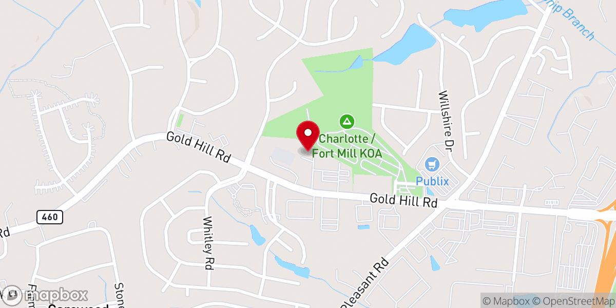 Map showing location of Christ Ridge Presbyterian Church (PCA)