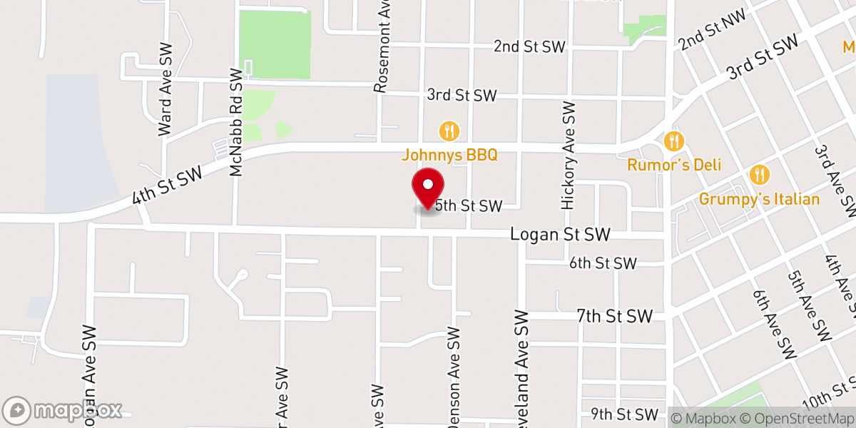Map showing location of New Life Assembly