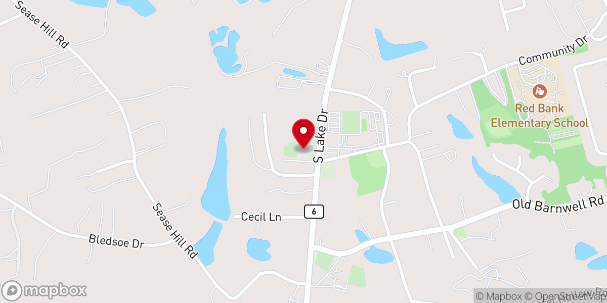 Map showing location of St James Lutheran Church