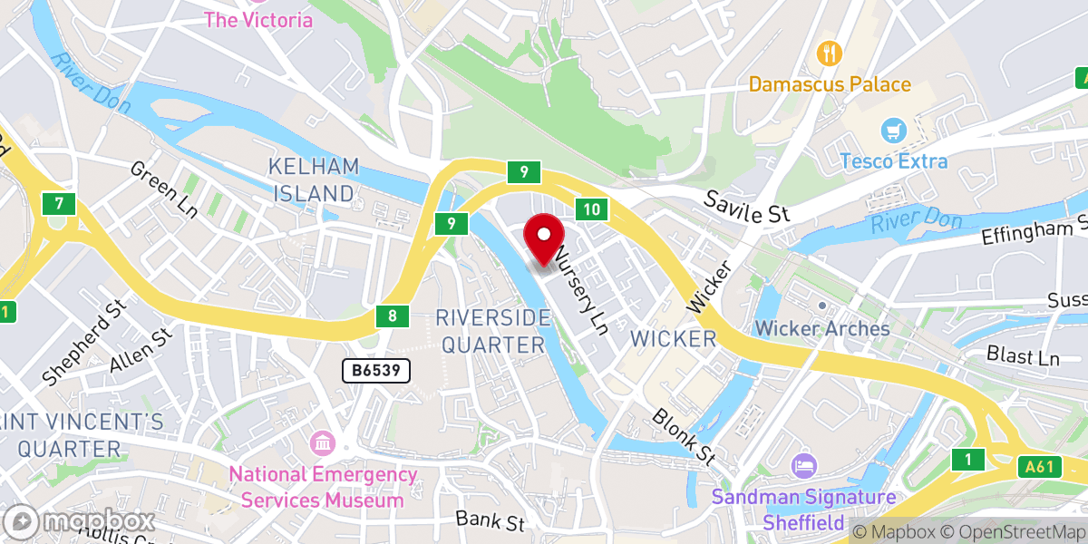 Map showing location of New Testament Church of God