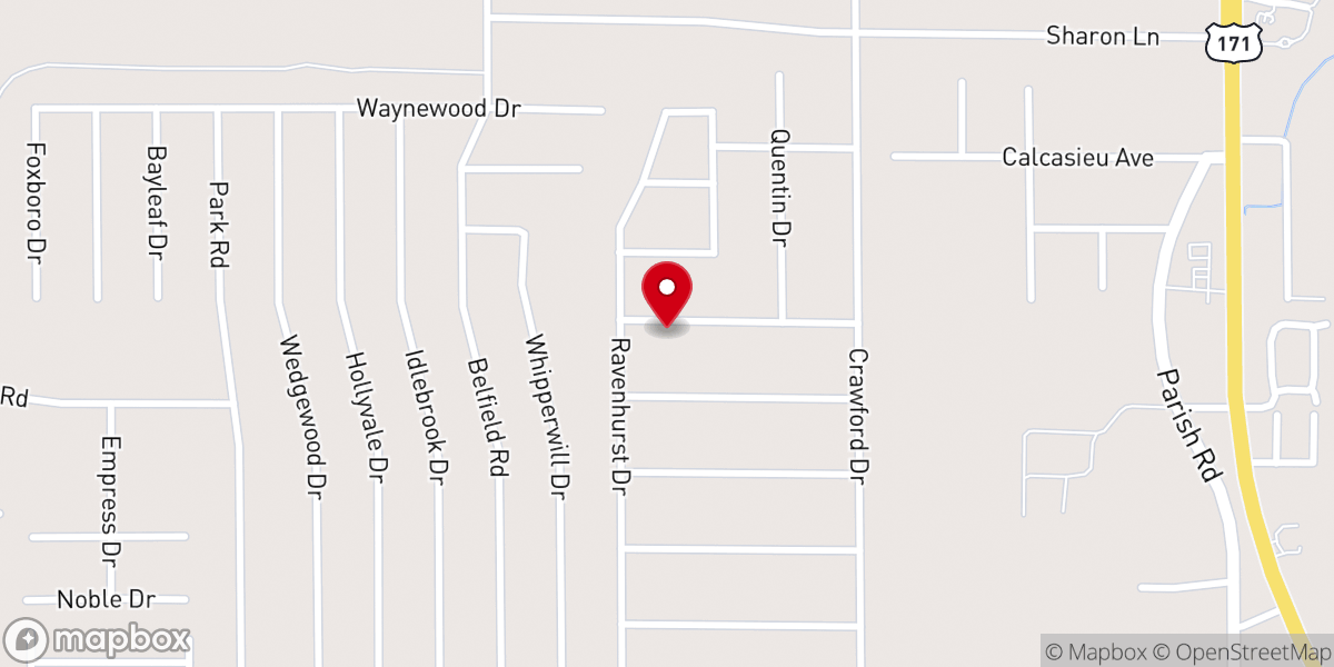 Map showing location of Jabez Ministries Inc