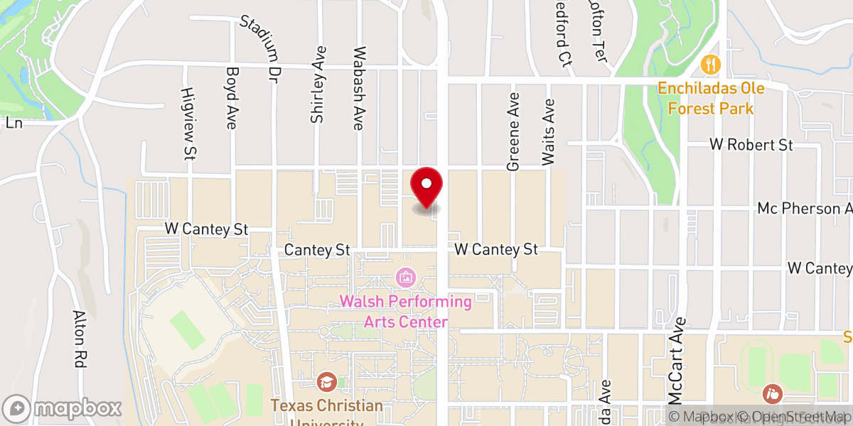 Map showing location of University Christian Church