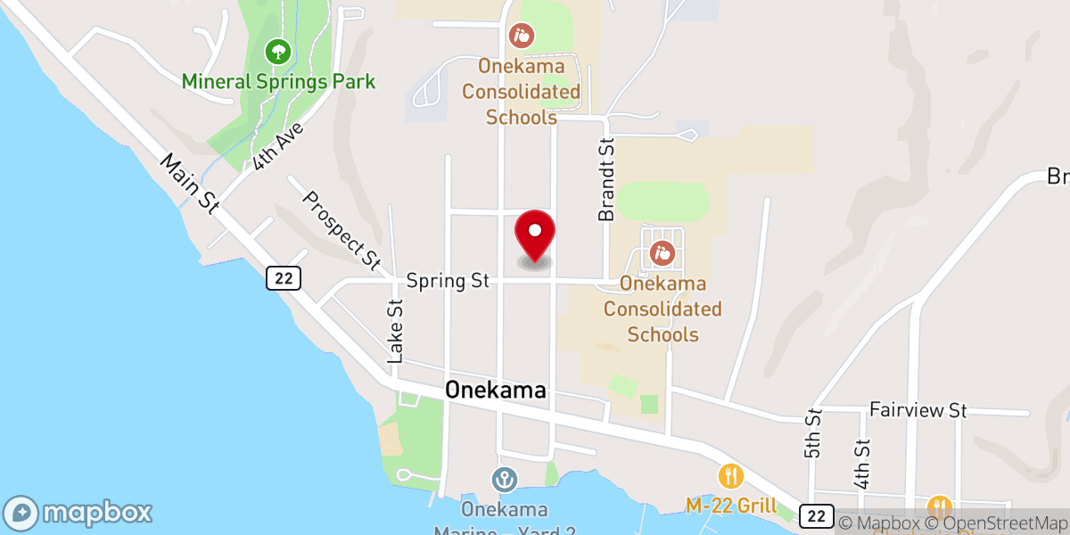 Map showing location of First Congregational UCC