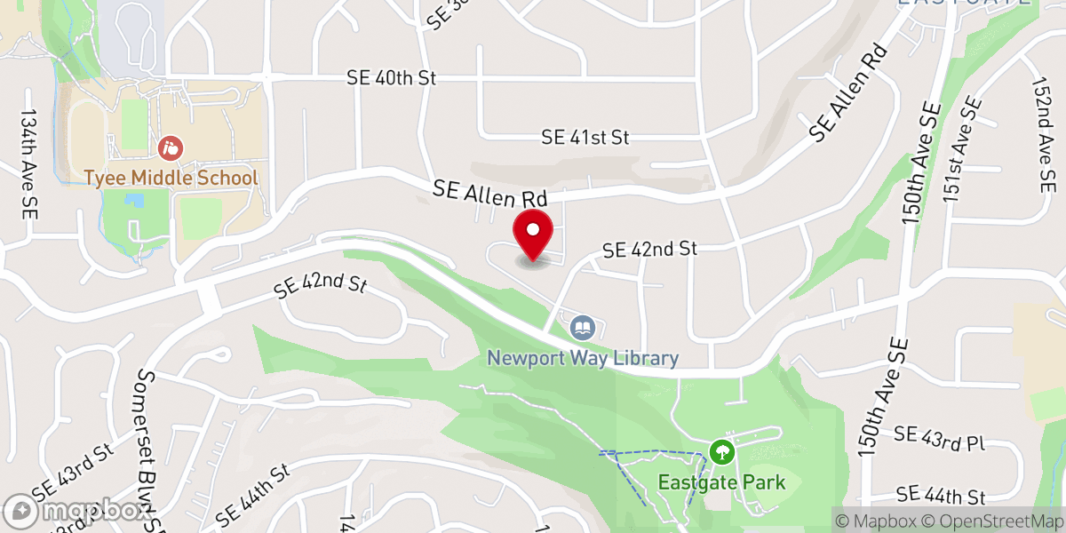 Map showing location of Aldersgate United Methodist Church