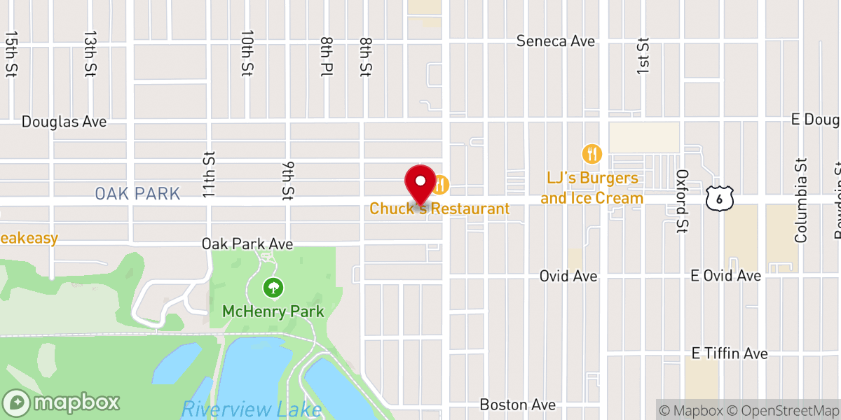 Map showing location of Central Assembly of God Church