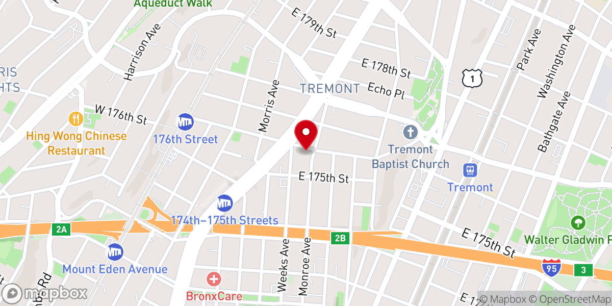 Map showing location of Casa De Dios