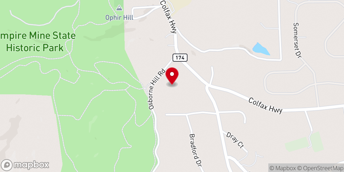 Map showing location of Iglesia Adventista del Séptimo Día Grass Valley