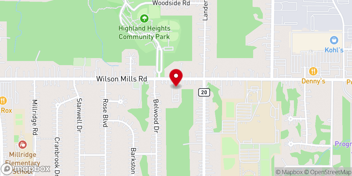 Map showing location of Abundant Life International Church
