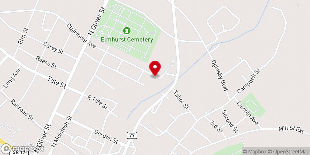 Map showing location of Believers Baptist Church