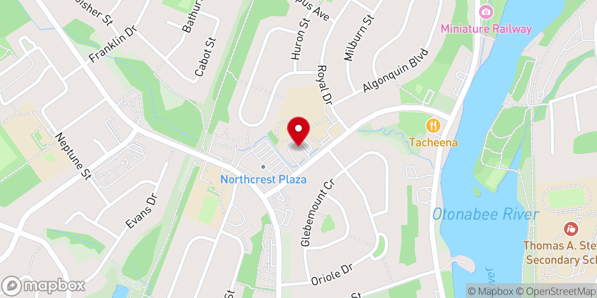 Map showing location of Edmison Heights Baptist Church