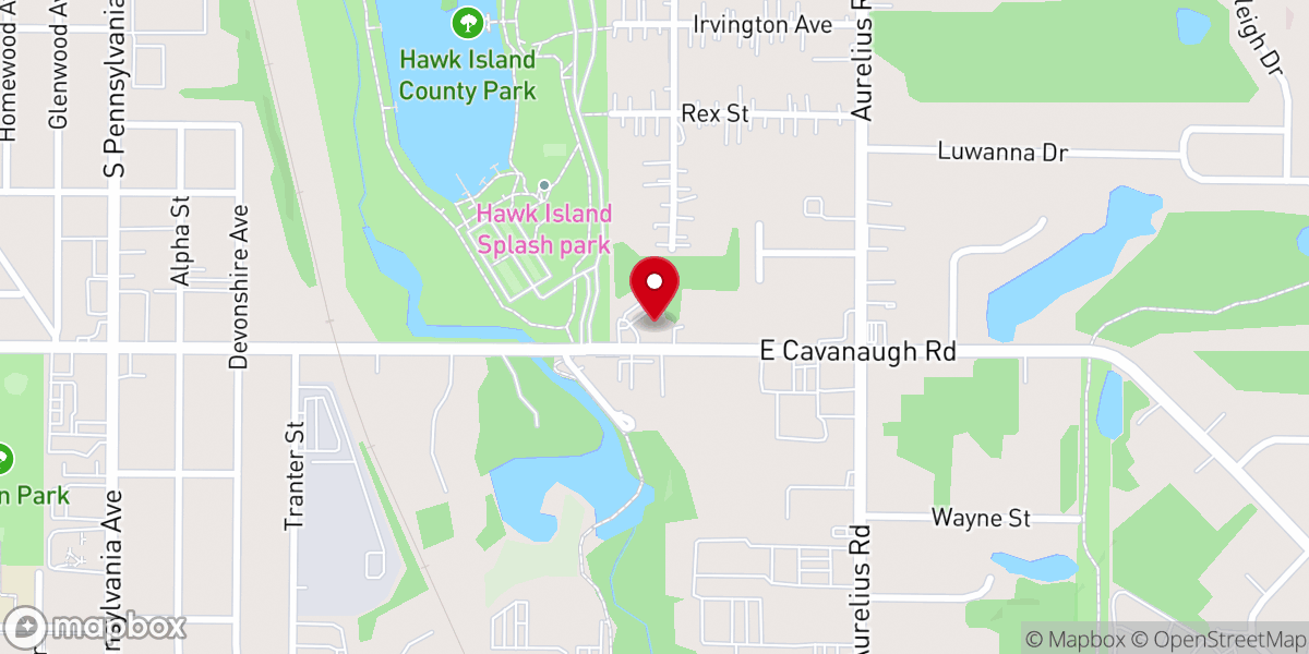 Map showing location of New St. Paul Church of God In Christ