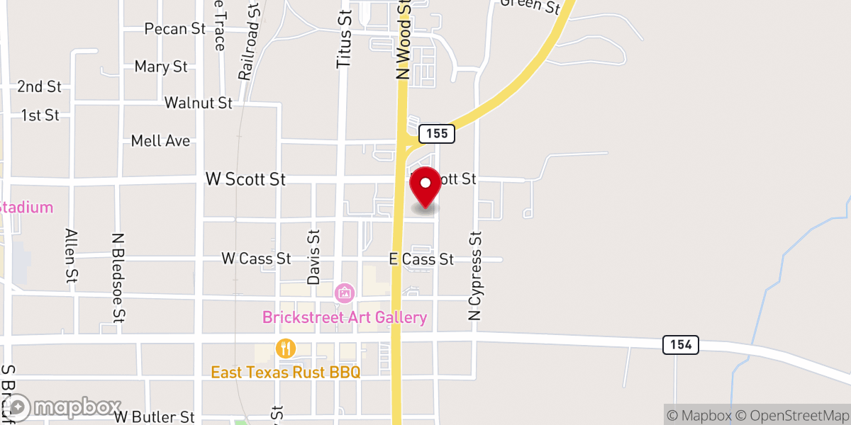 Map showing location of Moses Chapel CME Church