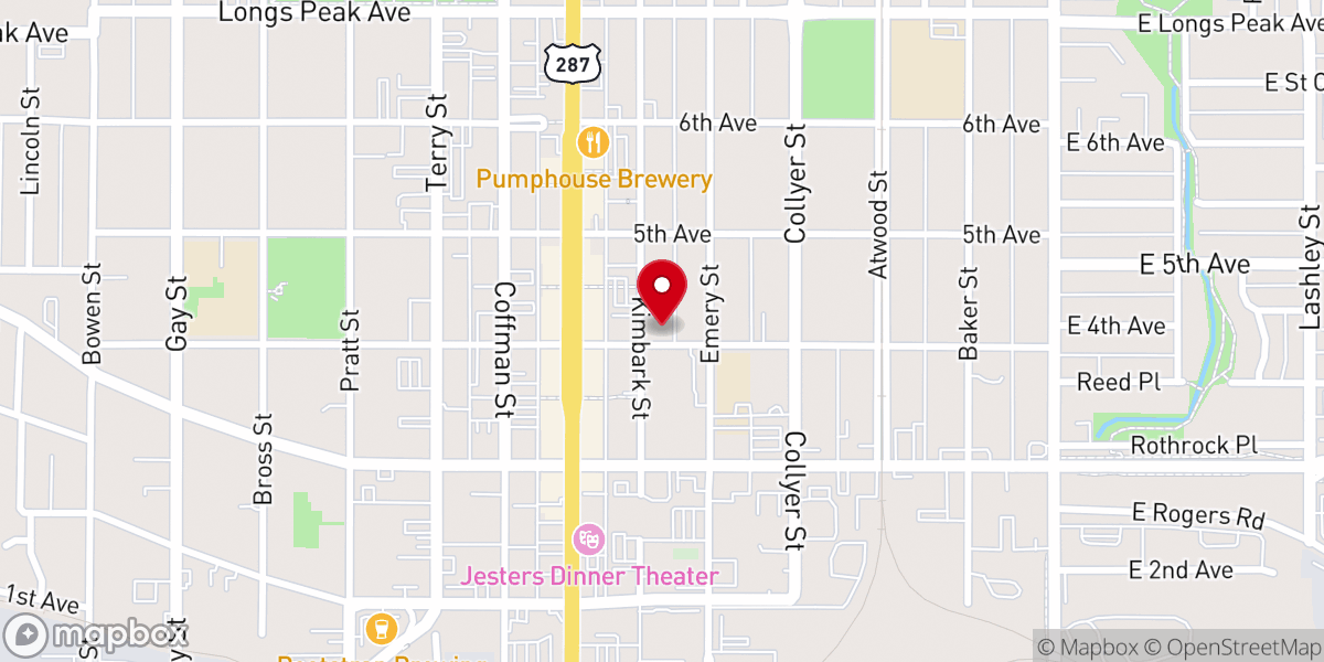 Map showing location of Central Presbyterian Church