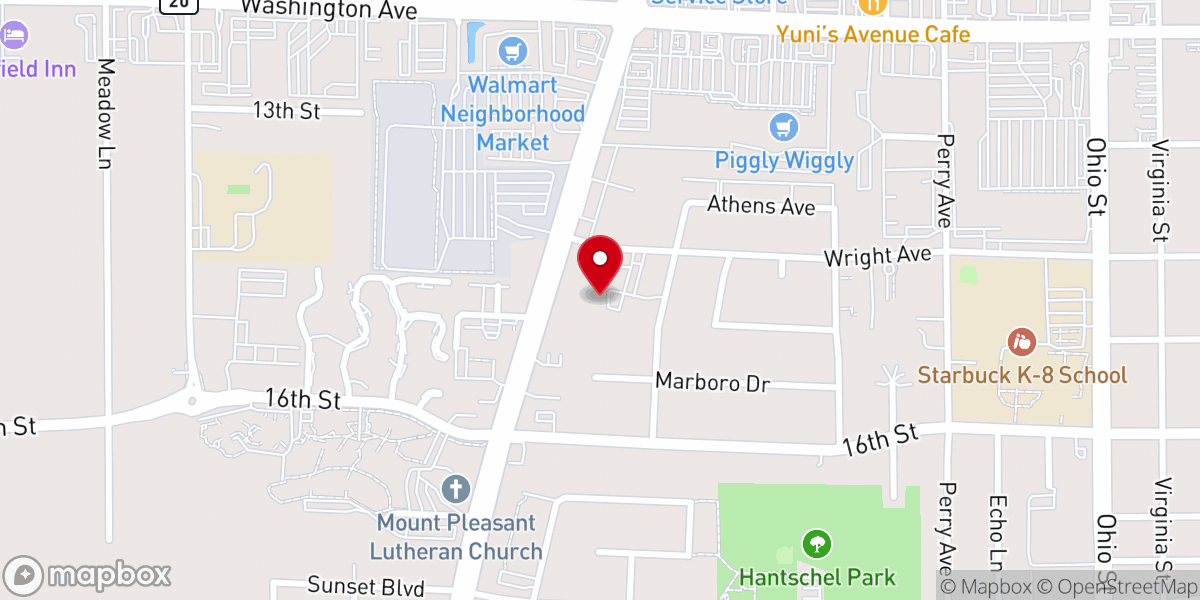 Map showing location of Harbor Rock Tabernacle