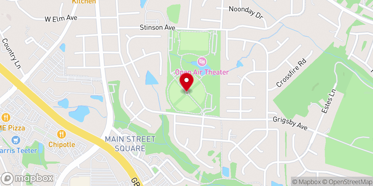 Map showing location of Parrish Womble Park