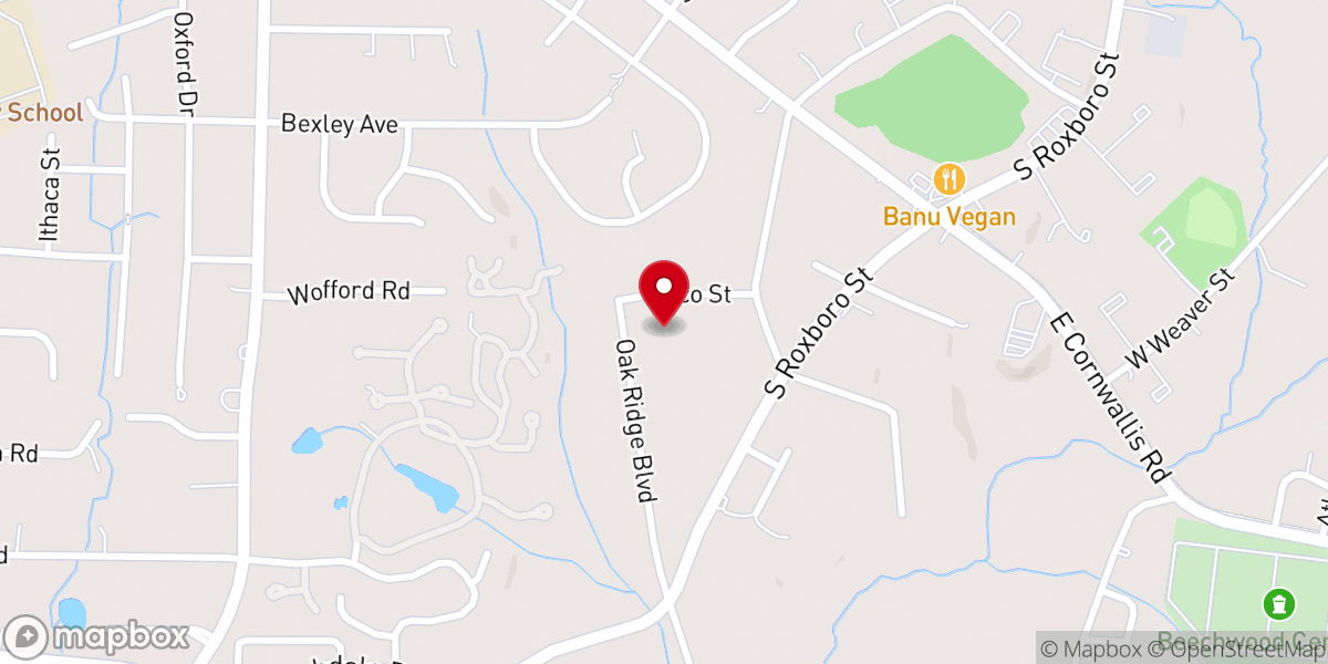 Map showing location of First Congregation United Church of Christ