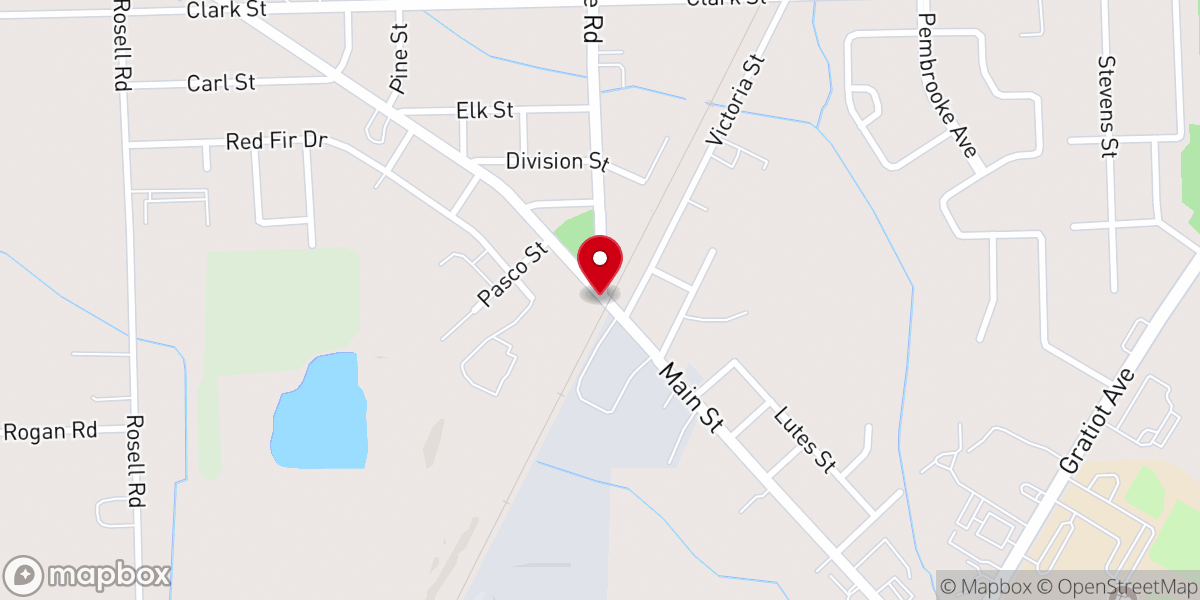 Map showing location of Greater New Hope Missionary Baptist Church