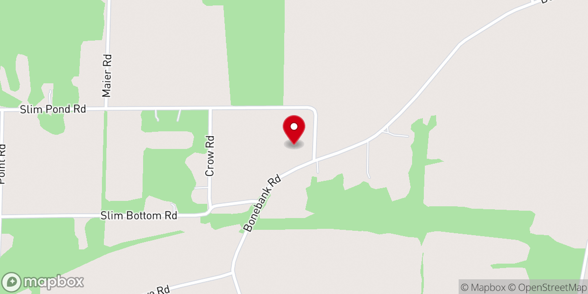 Map showing location of Point Township Church of the Nazarene