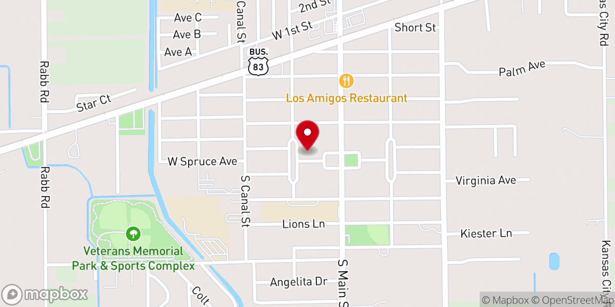 Map showing location of New Hope Presbyterian Church