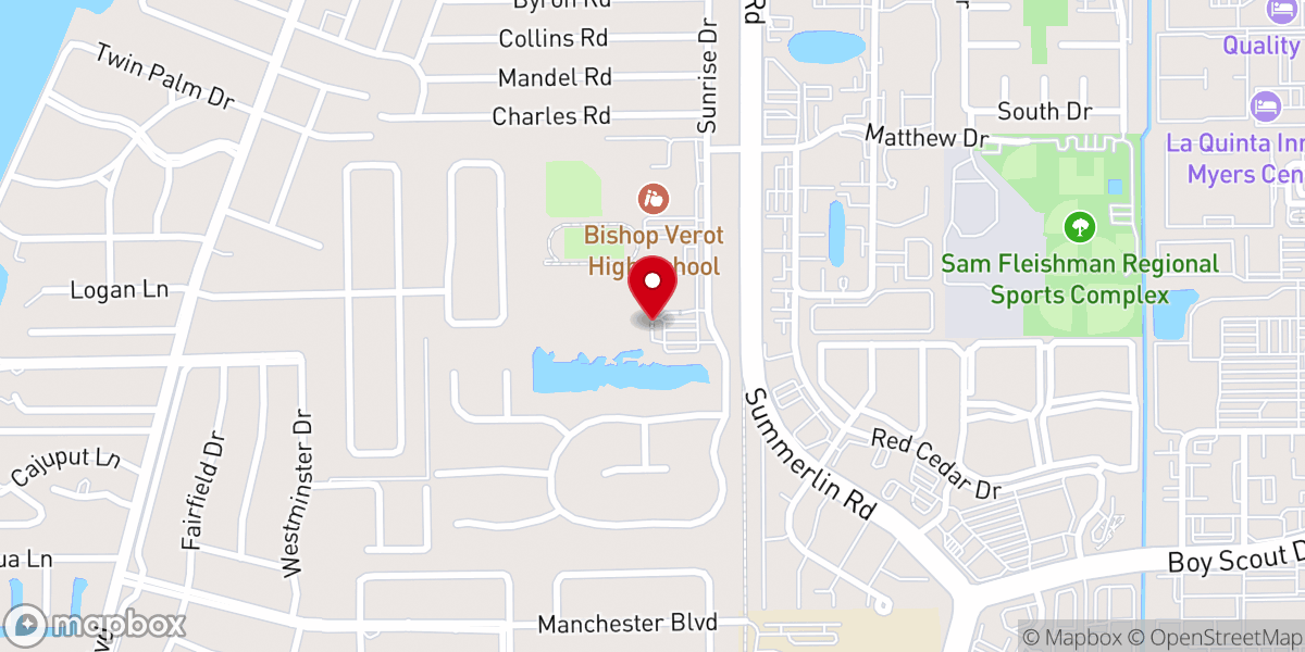 Map showing location of Marian Hall