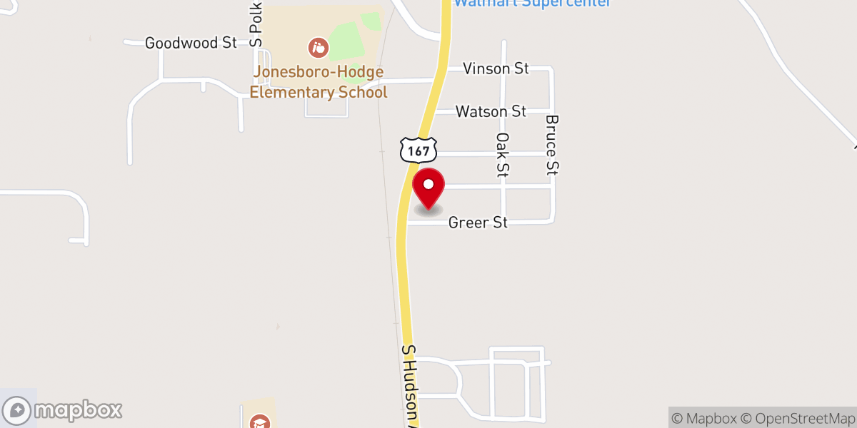 Map showing location of Gracepoint Christian Academy