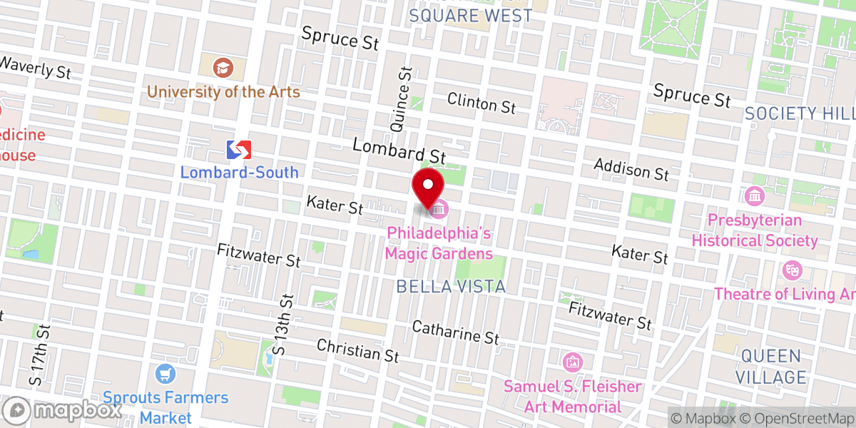 Map showing location of Waters Memorial AME Church